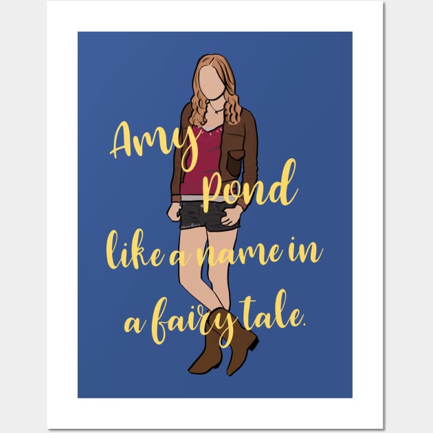 Amy Pond Doctor Who Wall Art by Bookishandgeeky